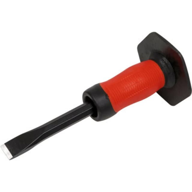 Loops Drop Forged Steel Cold Chisel with Safety Grip - 19mm x 250mm - Octagonal Shaft Metallics