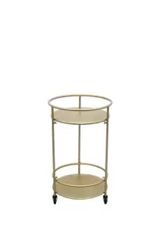 Gold Drinks Trolley Bar Cart - Small