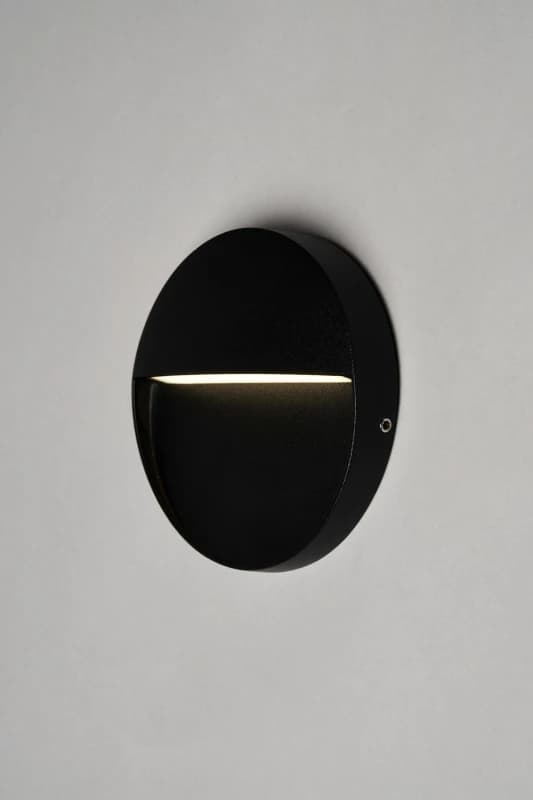 Zink Onza 3W LED Round 11cm Guide Light Cool White in Black