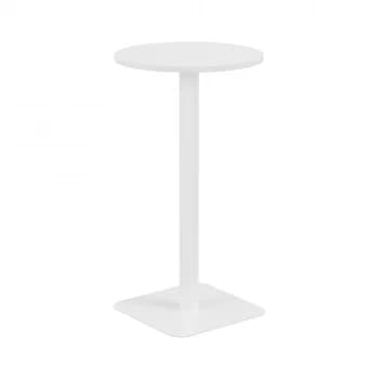 Contract 600mm High Table - White Top and White Legs