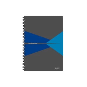 Office Notebook A4 Ruled, Wirebound with Polypropylene Cover 90 Sheets. Blue - Outer Carton of 5