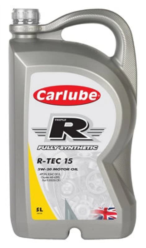 Carlube Engine Oil Triple R 5W20 Chrysler Fully Synthetic 5 Litres R-Tec 15 5L