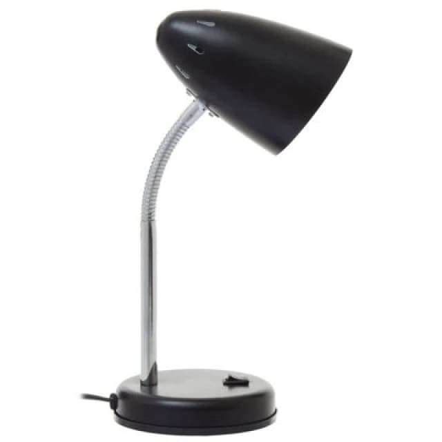 Orsina Matte Black Desk Lamp, Adjustable Living Room Desk Lamp, Minimalistic Desk Lamp For Reading & Writing