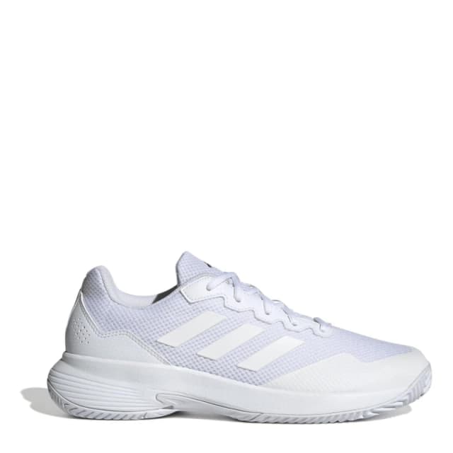 adidas Mens Gamecourt Tennis Shoes White/Mtte Slvr male 7 (40.7)