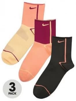 Nike 3 Pack Of Everyday Ankle Socks - Multi
