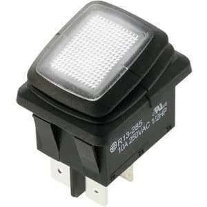 SCI Toggle switch R13 285A8L1 01 250 V AC 10 A 2 x OffOn latch
