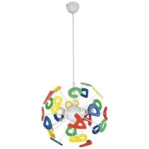 Plafonnier enfant Metal,plastique Multicouleur 3 ampoules cm