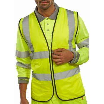 WCENG SAT YELLOWLOW ZIP FASTEN L - Hi Vis - Beeswift