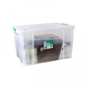 StoreStack 85 Litre Clear W660xD440xH390mm Storage Box RB11090