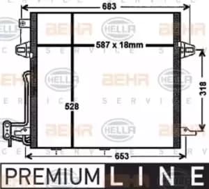 Condenser Air Conditioning 8FC351330-611 by BEHR
