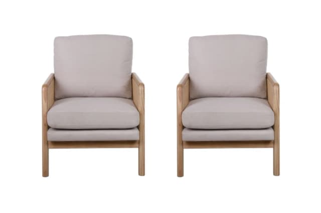 Birlea White 2 Chairs Bundle Birlea Ida White One Size Unisex 5056206656317