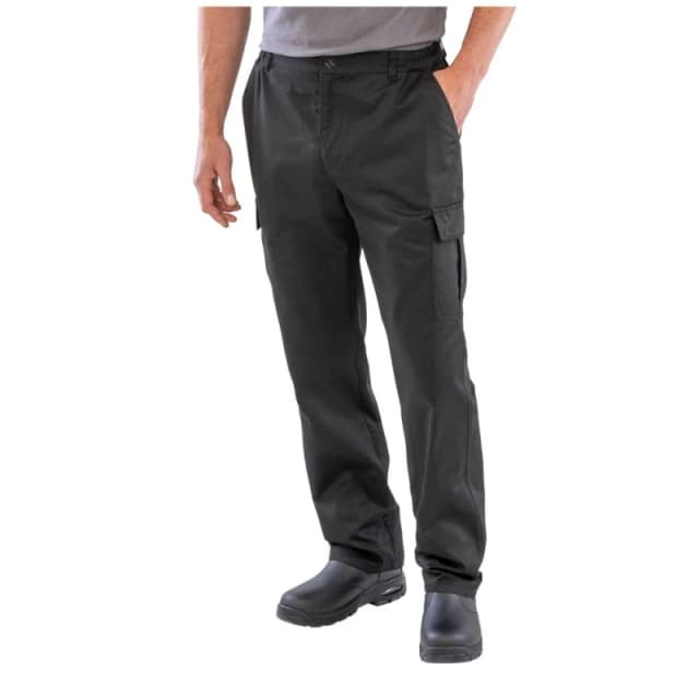Result Result Men Plain Work Trousers in Black Size: 3X-Large Black XXXL Male 5063750324913