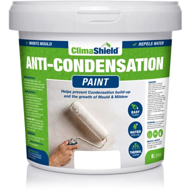 Smartseal Anti-condensation Paint - Brilliant White (5L) Reduce Condensation On Walls And Ceilings, White 5.061E+12