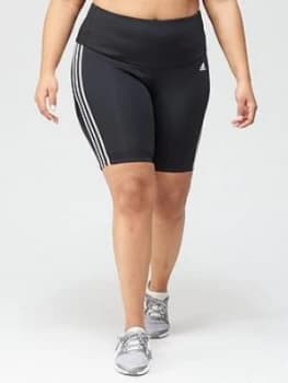 Adidas Plus 3-Stripes Cycling Short - Black