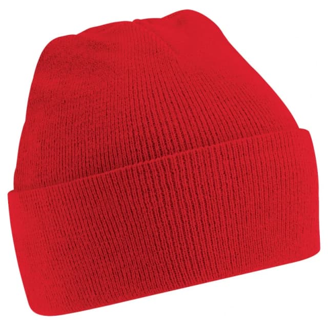 Beechfield Knitted Soft Touch Winter Hat in Red Red Unisex One Size