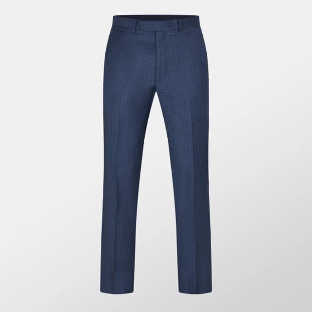 Ted Baker Mens Crux Check Suit Trousers Dark Blue male 40W R