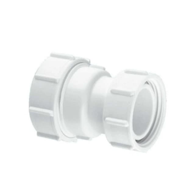 McAlpine S29-LN 1.25" Straight Connector Multifit x BSP Coupling nut White