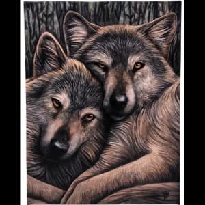 Small Loyal Companions Canvas Picture by Lisa Parker