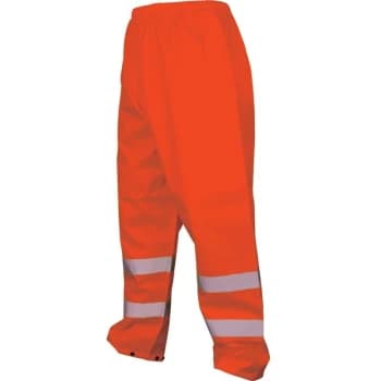 Hi-Vis Rip-stop Orange Trousers (EN20471) - M - Tuffsafe