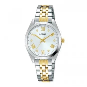 Lorus RG253SX9 Ladies Polished Silver Case & Titanium Bracelet Dress Watch