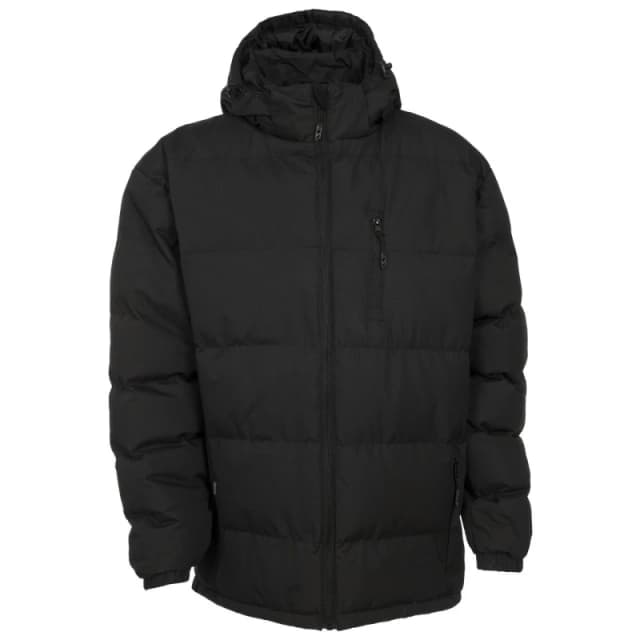Trespass Trespass Men Clip Padded Jacket in Black Size: Small Black S Male 5054752060930