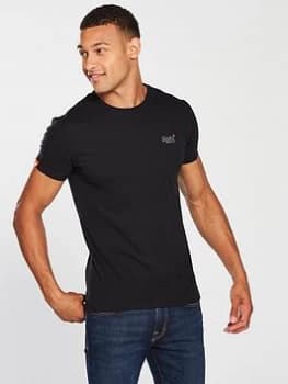 Superdry Orange Label Vintage Embroidered T-Shirt - Black, Size 3XL, Men