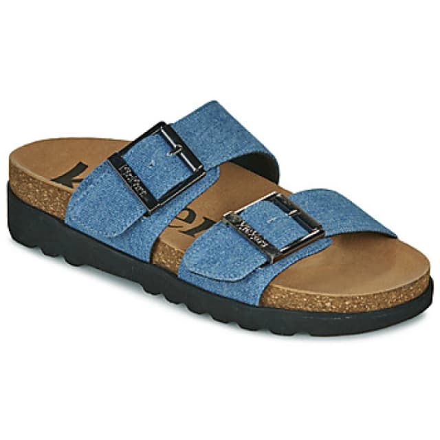 Kickers Kick Lisa Mules with Double Straps Denim Blue Women 36 (3.5);38 (5);39 (5.5 to 6)