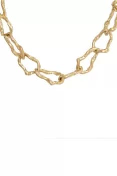 Gold 'Ritzy' Molten Link Necklace