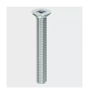 TIMco 5025CPM Machine Screw PZ3 CSK BZP M5 x 25mm Box of 100