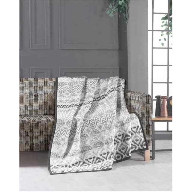 Country Club Blanket Throw Au - Nat Luxury Reversible150x200cm Multi unisex 150x200cm