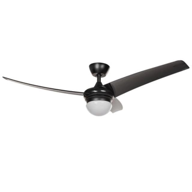 Beliani Ceiling Fan With Light Jiboa With Remote Black