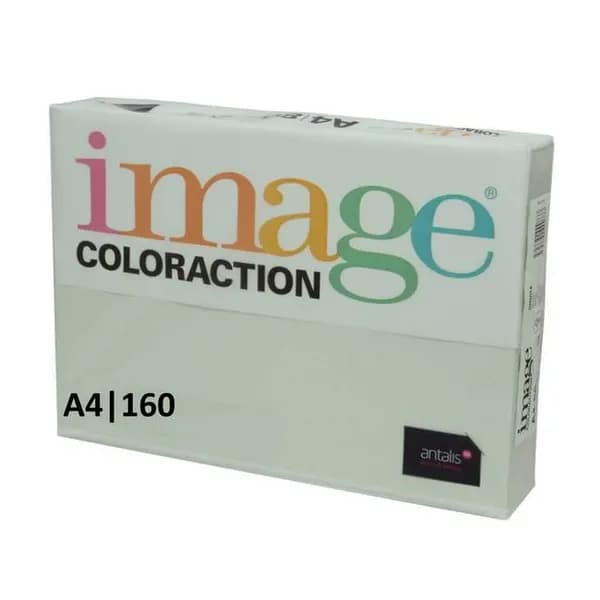 Image Coloraction A4 160gsm Paper/Card - 250 Sheets (1 Pack) Pale Green (Jungle)