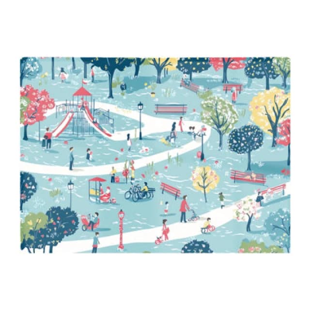 Warren Reed Designer A Day At The Park Chopping Board