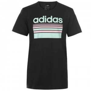 adidas Horizon Linear Mens T-Shirt - Blk/Mint/Pink