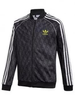 Boys, adidas Originals SST Track Top - Black, Size 9-10 Years