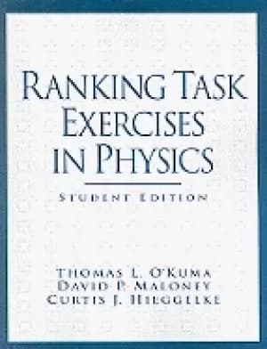 ranking task exercises in physics student edition paperback 1st edition