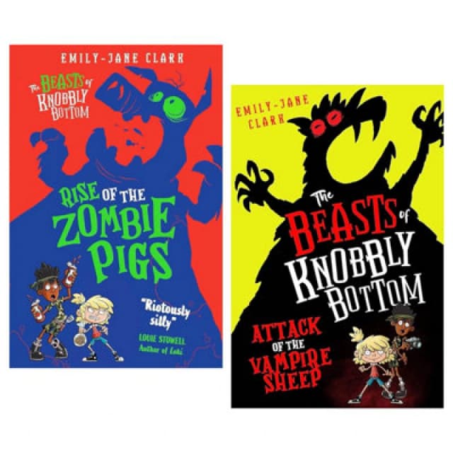 BOOKS4PEOPLE The Beasts Of Knobbly Bottom Series 2 Books Collection Set (Attack Of The Vampire Sheep & Rise Of The Zombie Pigs)