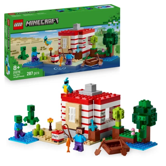LEGO Minecraft LEGO Minecraft The TNT Jungle House Vide - LEGO Minecraft Male TC66801