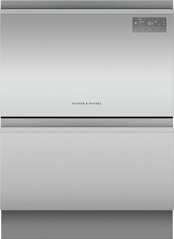 Fisher & Paykel Series 7 Double DishDrawer DD60D2HNX9 WiFi Connected Fully Integrated Full Size Dishwasher - Stainless Steel Control Panel - E Rated