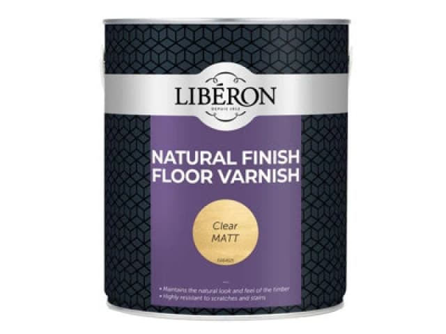 Liberon Premium Clear Matt Floor Varnish 2.5L - Water-Based Natural Finish