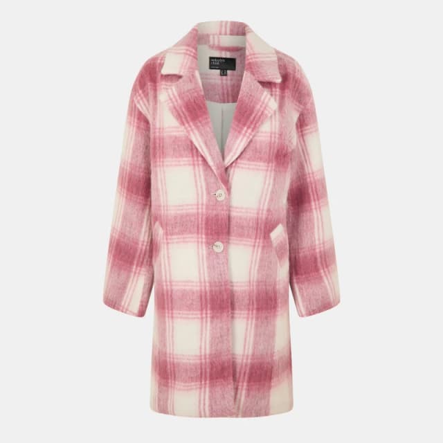 Nobodys Child Womens Textured Teddy Coat Pink female 10 (S)