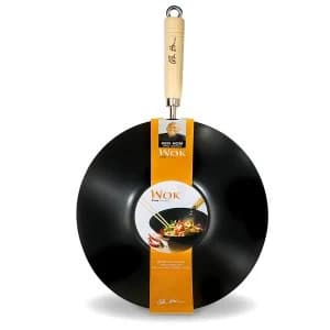 Ken Hom 31cm Non-Stick Carbon Steel Wok