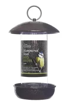 Tom Chambers Hammered Steel Seed Feeder - 2 port