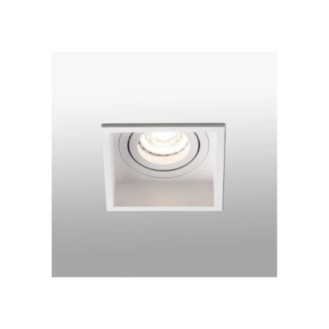 Netlighting Hyde White Tiltable square Recessed Downlight GU10 White