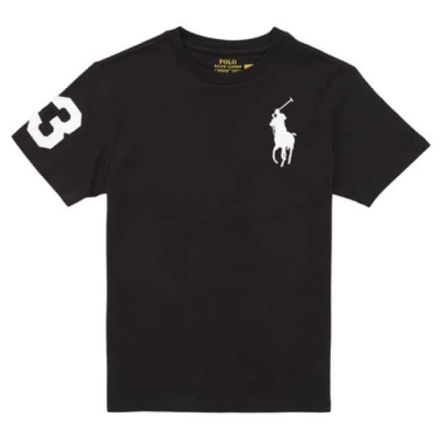 Polo Ralph Lauren SS CN-TOPS-T-SHIRT boys's Children's T shirt in Black
