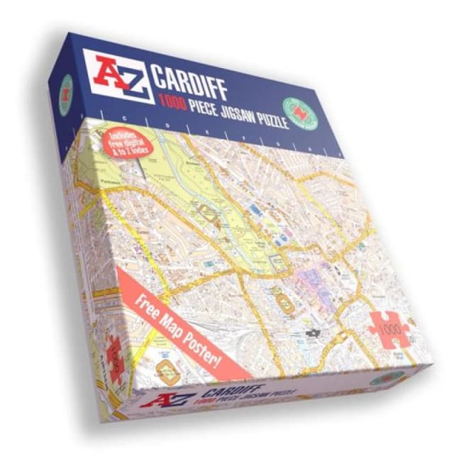A to Z A to Z Map of Cardiff 1000 Piece Jigsaw Puzzle