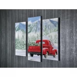 UC94 Multicolor Decorative Canvas Painting (3 Pieces)