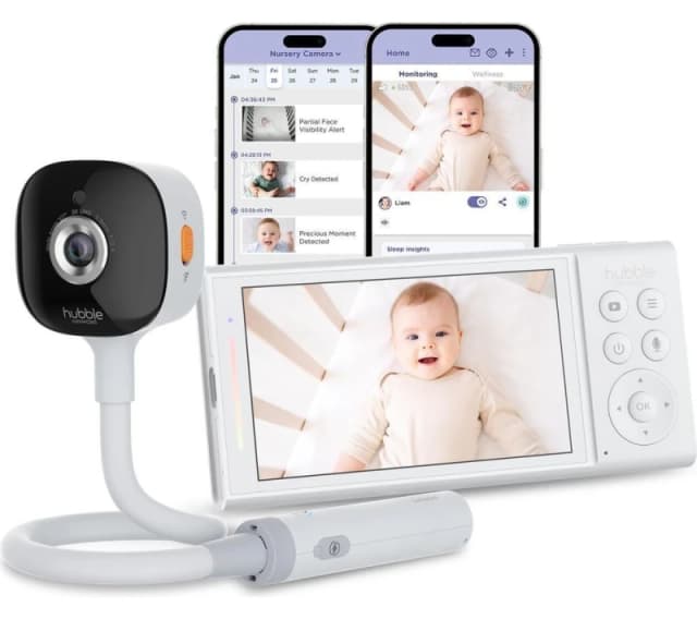 HUBBLE GoBaby 5" Smart Portable Baby Monitor - White 3700601429763