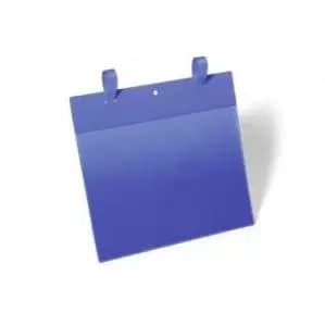 Durable Document Pocket with Straps A4 Landscape Dark Blue Pack of 50