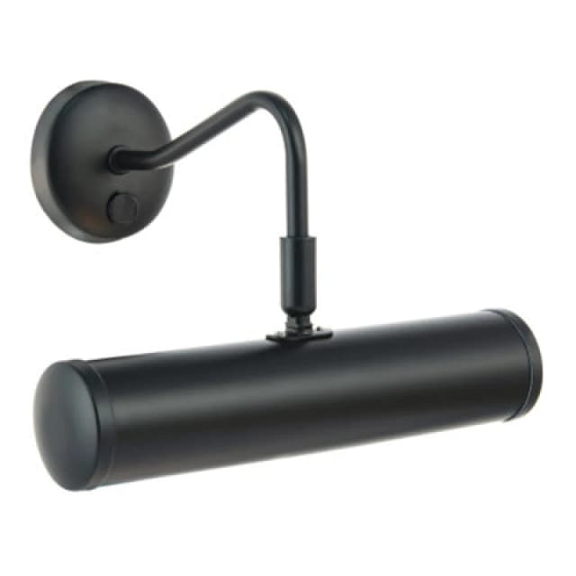 Happy Homewares Classic Traditional Picture Wall Light Fitting In Matte Black With Switch Button